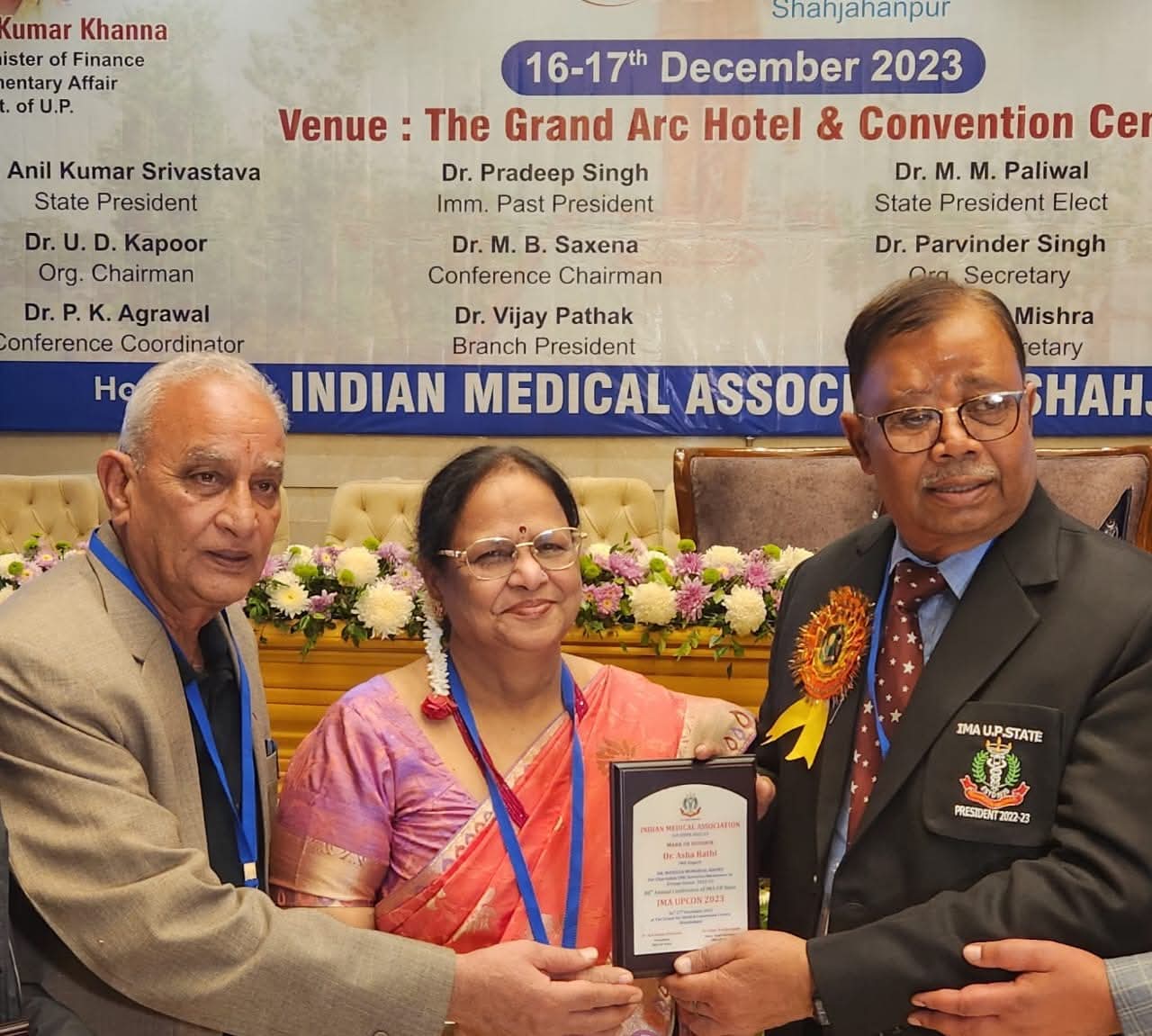 IMA UP Award - Dr. Asha Rathi