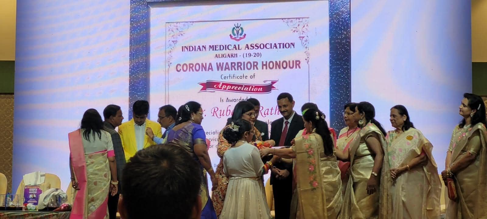 Corona Warrior Award - Rathi Hospital